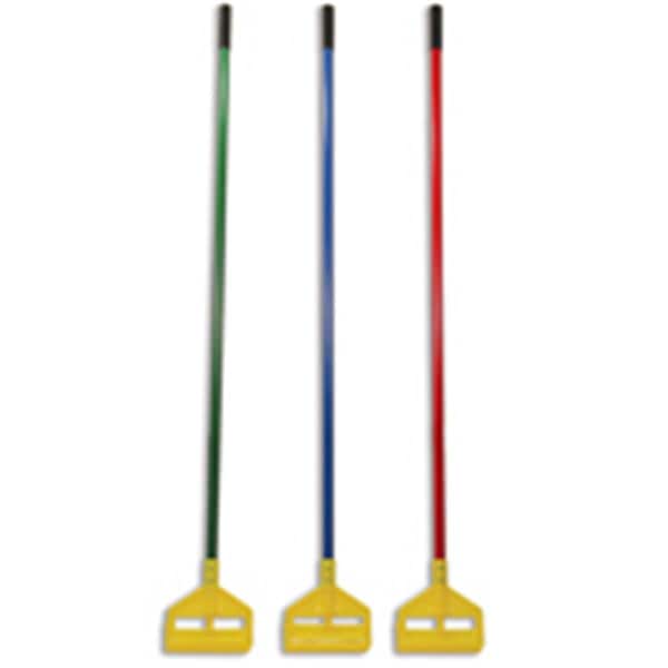 Eat-In Rubbermaid Commercial Products 60 in. Invader Fiberglass Side-Gate Wet-Mop Handle - Red & Yellow EA2524771 - main